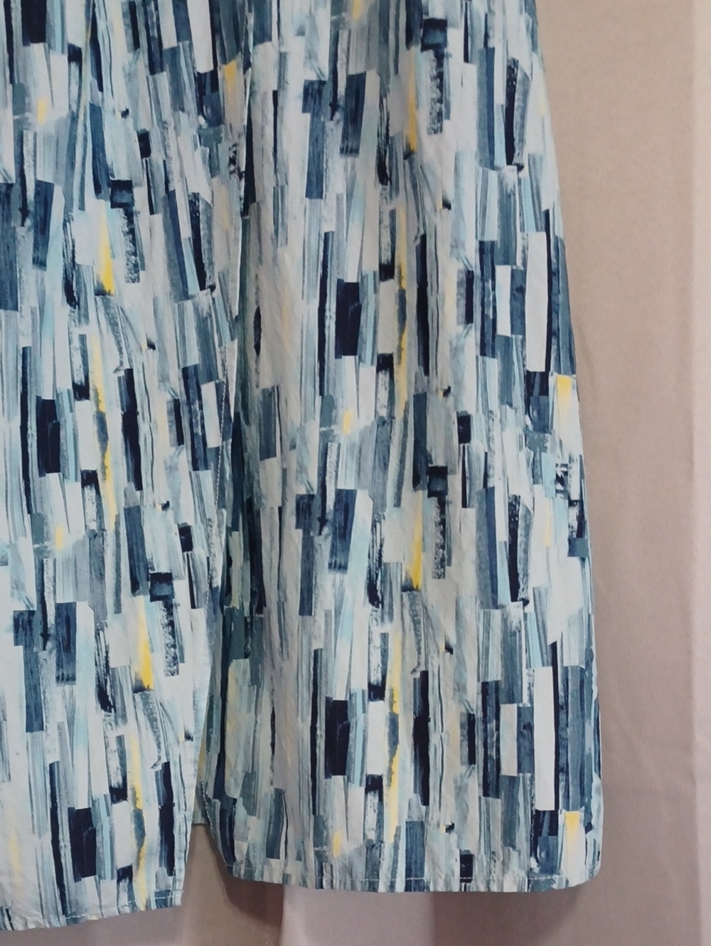 89th&Madison Short Sleeve Faux Wrap Midi Dress Pockets Sz M Elastic Waist Blue - Picture 8 of 15